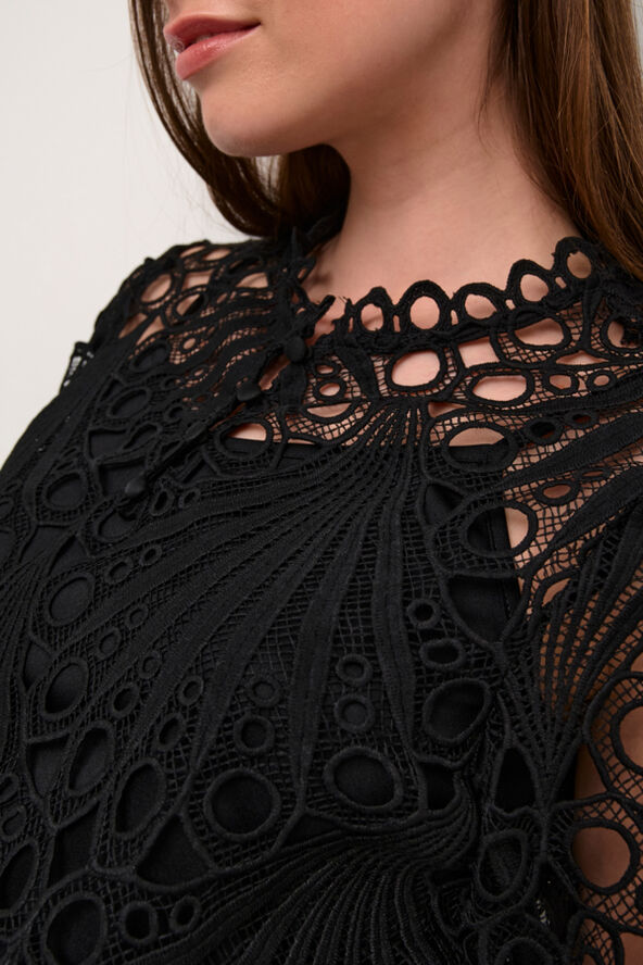 Cream CRLhilla Lace Blouse Pitch black