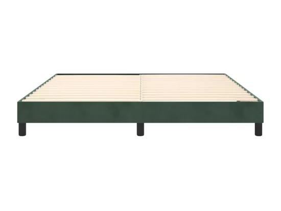 Sommier à lattes de lit Vert foncé 160x200 cm Velours