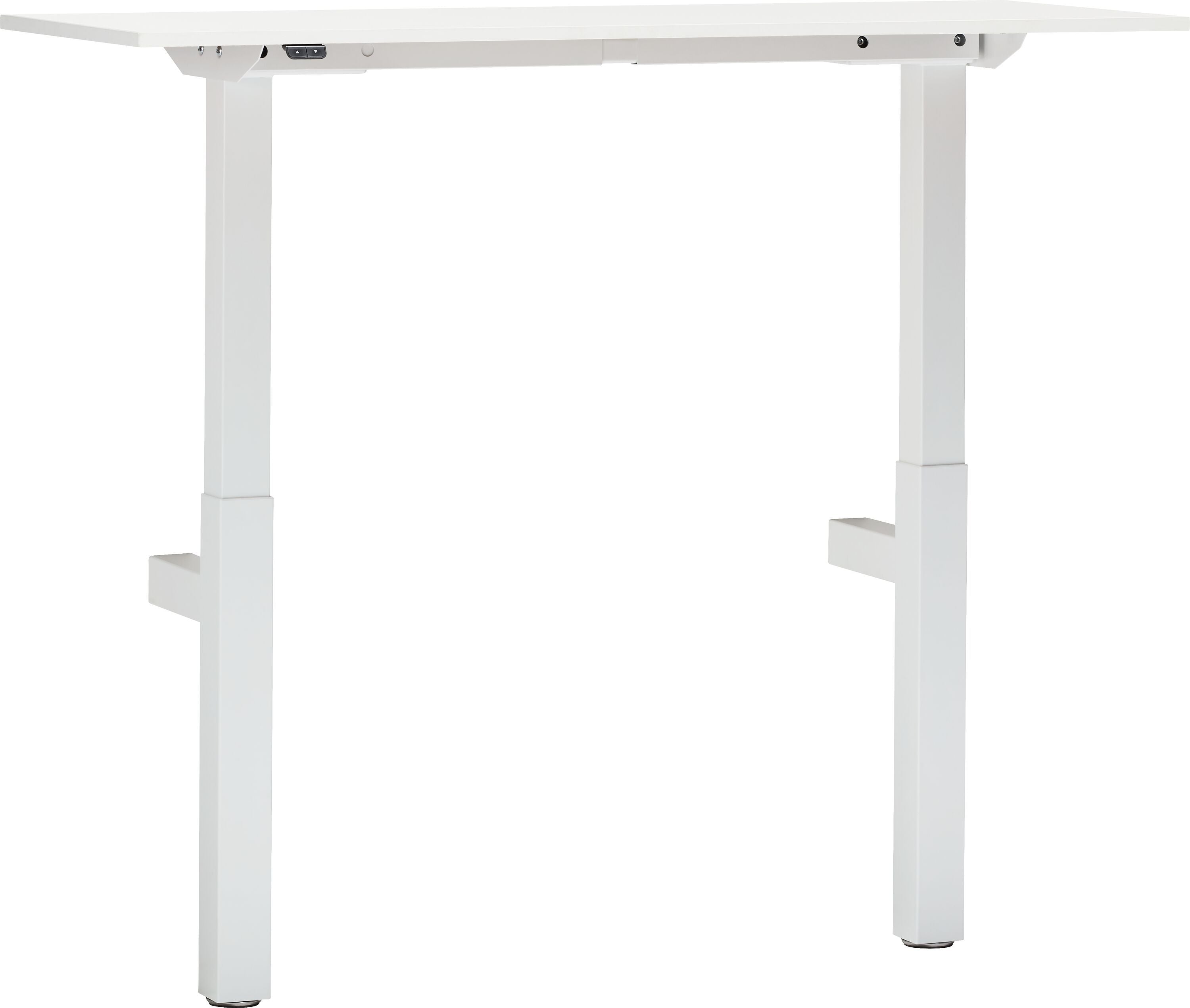 FLEXCUBE Wandtisch höhenverstellbar - Weiss / B: 140.0 cm x T: 50.0 cm x H: 67.5 cm