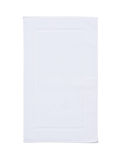 tapis de bain 50x80 qualité épaisse tissu blanc