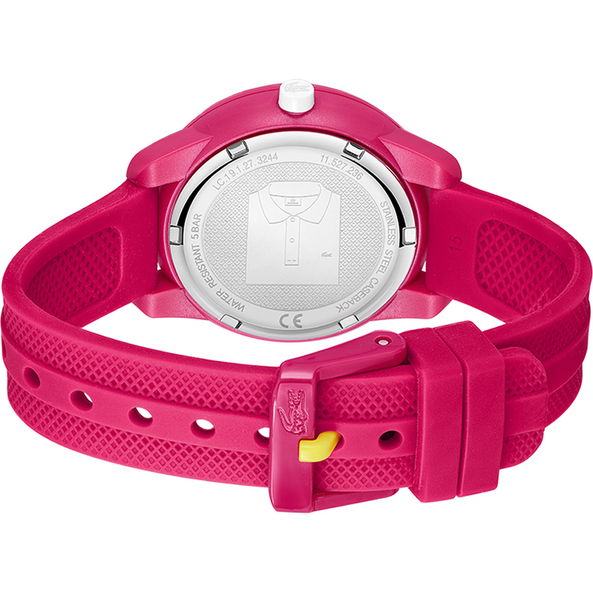 Montre LACOSTE mini tennis enfant bracelet silicone fushia
