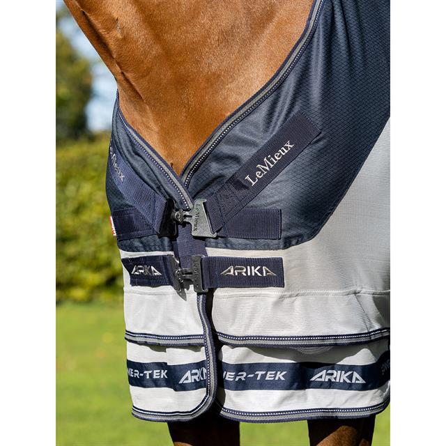 Vliegendeken LeMieux Arika Shower-Tek Met Hals Middenblauw-grijs