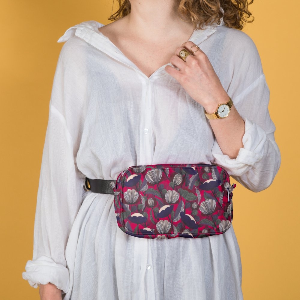 Pochette Banane Pavot Fuchsia