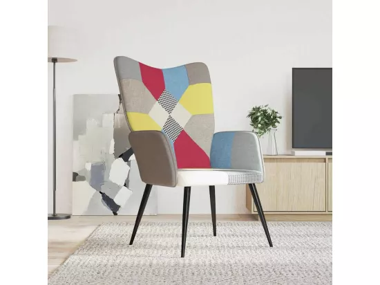 Chaise de relaxation Patchwork Tissu