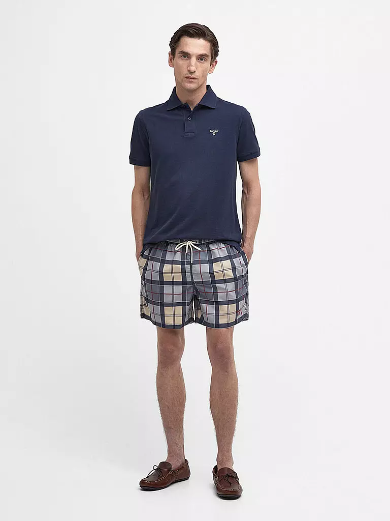 BARBOUR Badeshorts TARTAN STAPLE grau