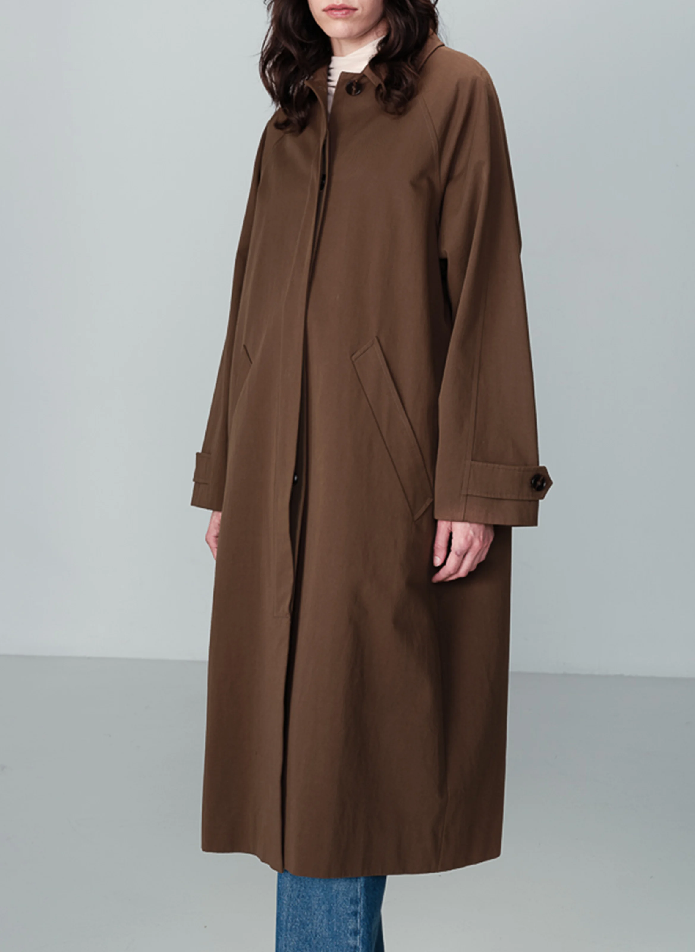 NOTHOMB - Trench-coat long en coton | Marron