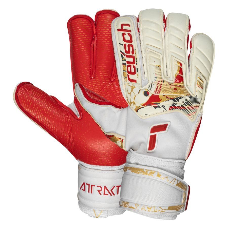 Reusch Gants de Gardien Attrakt Gold X GluePrint - Blanc/Doré/Rouge