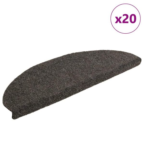 Tapete vidaXL de Escada Autoadesivos 20 Peças 65x21x4 cm Antracite - 1670404551