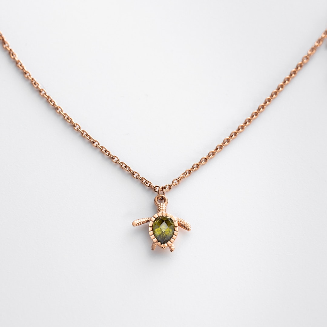Paul Hewitt Halskette Turtle Marinium Ocean Steel Rosé