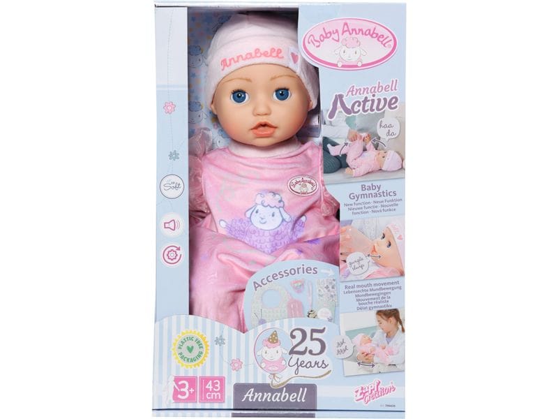 Baby Born Babypuppe Annabell Interaktiv, 43 cm Interaktives Baby