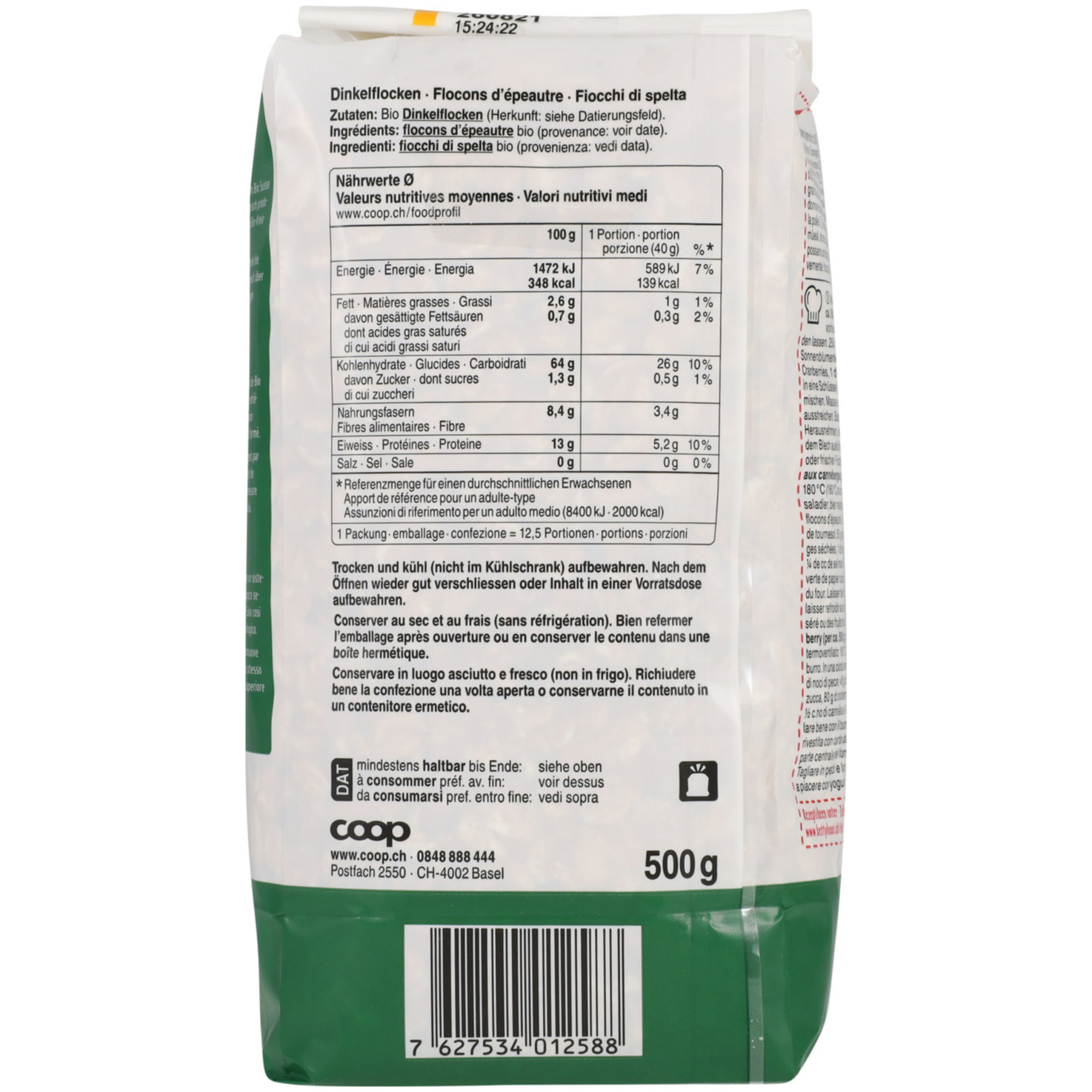 Naturaplan Bio Dinkelflocken