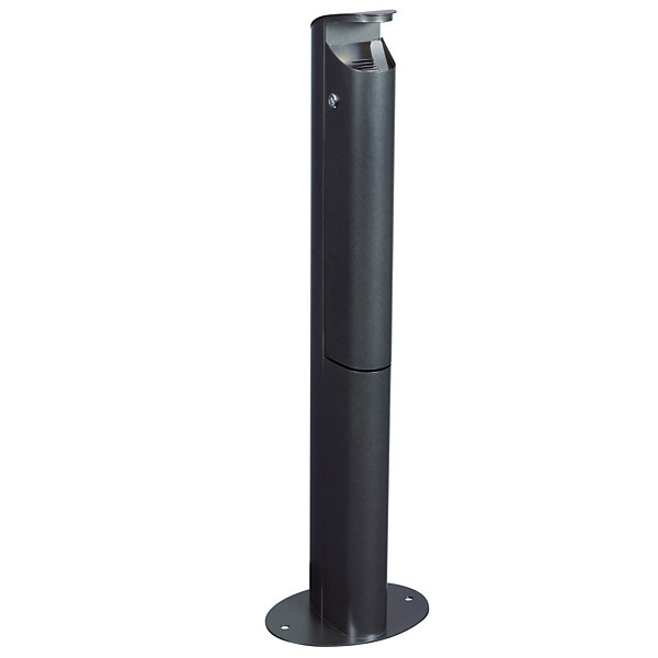 Cendrier sur pied Rossignol Koa avec serrure 2,5 L anthracite mat