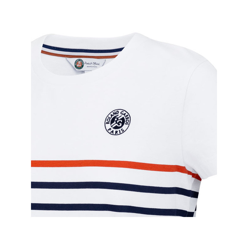 Tee-shirt Roland Garros femme marinière