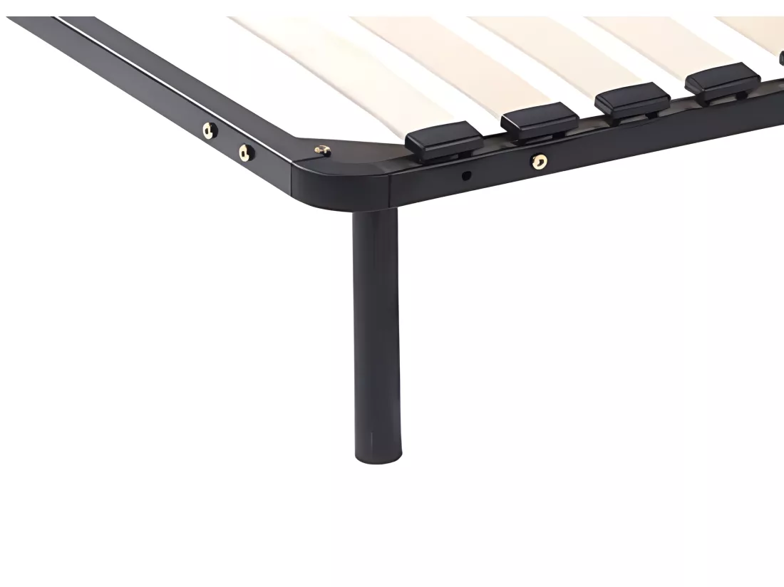Ensemble 90 x 200 cm cadre à lattes + matelas ressorts 3 zones et mémoire de forme ép.20cm - WOLKENTANZ de YSMÉE