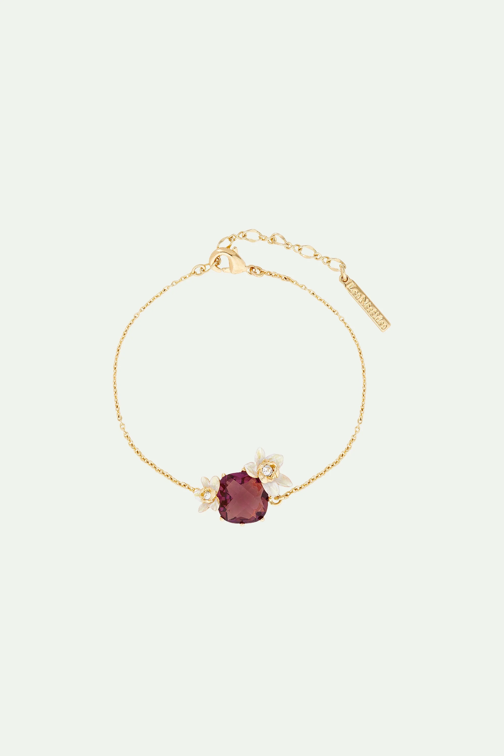 Bracelet notes de cœur pas de velours | Violet