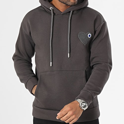 Sweat Capuche Gris Anthracite