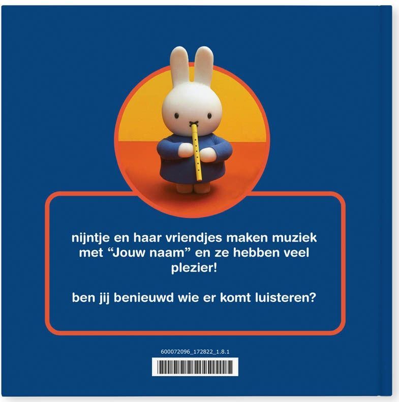 Boek met naam - nijntje maakt muziek - Hardcover