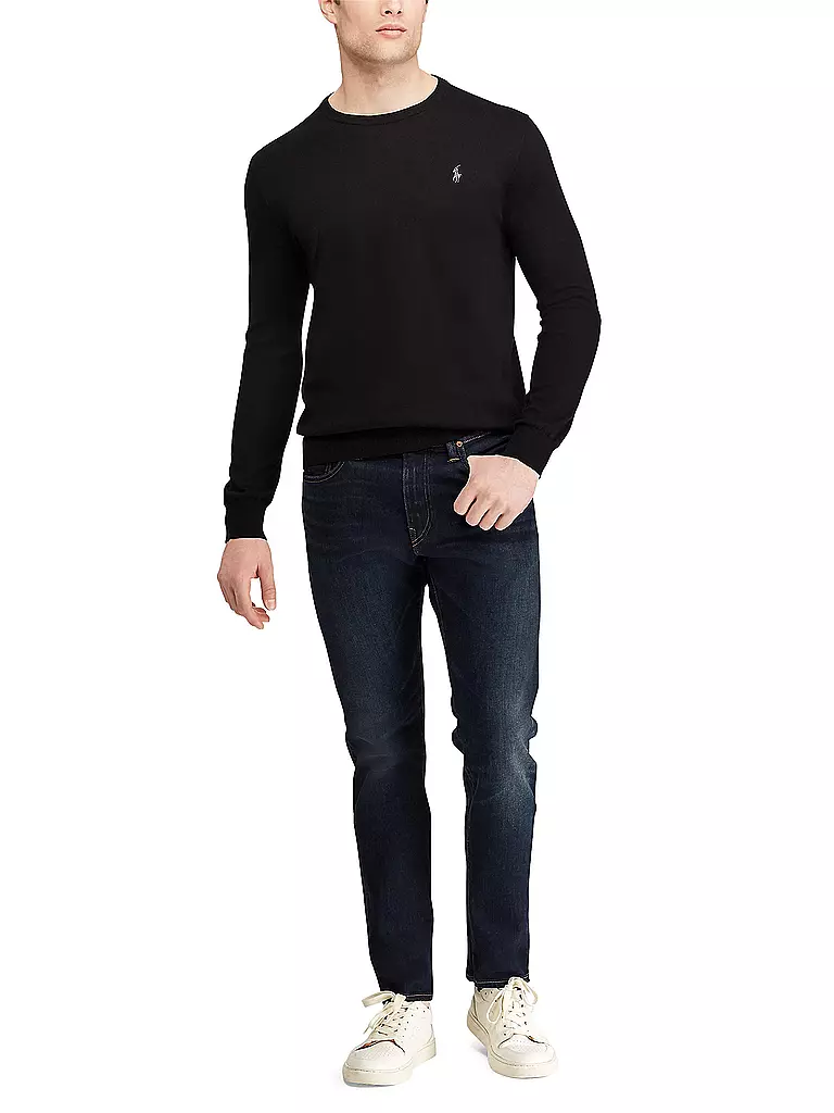 POLO RALPH LAUREN Pullover Slim Fit  schwarz