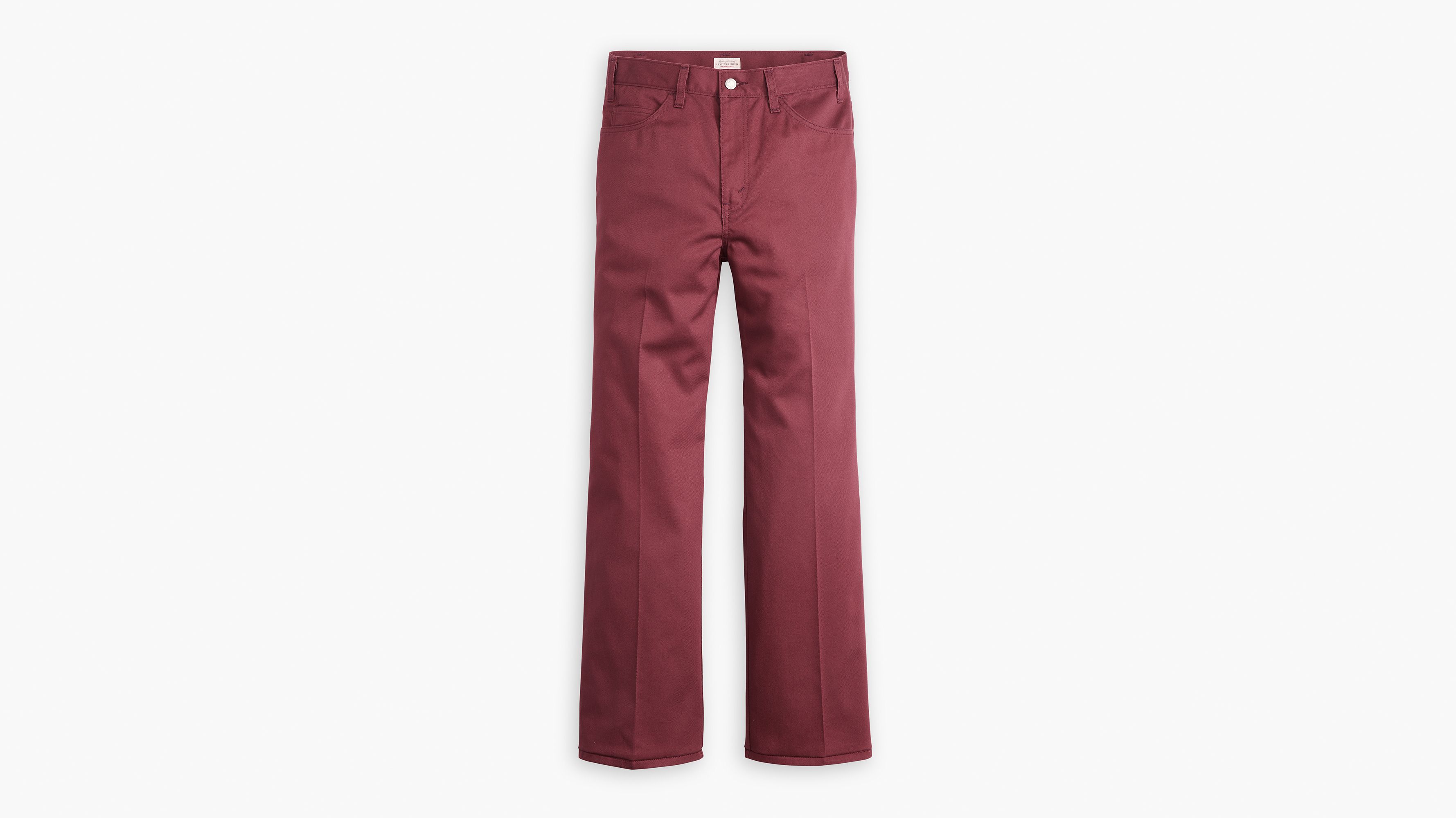 Levi's® pantalon Sta-Prest® Flare - Red Mahogany Sta-Prest Twill - Rouge
