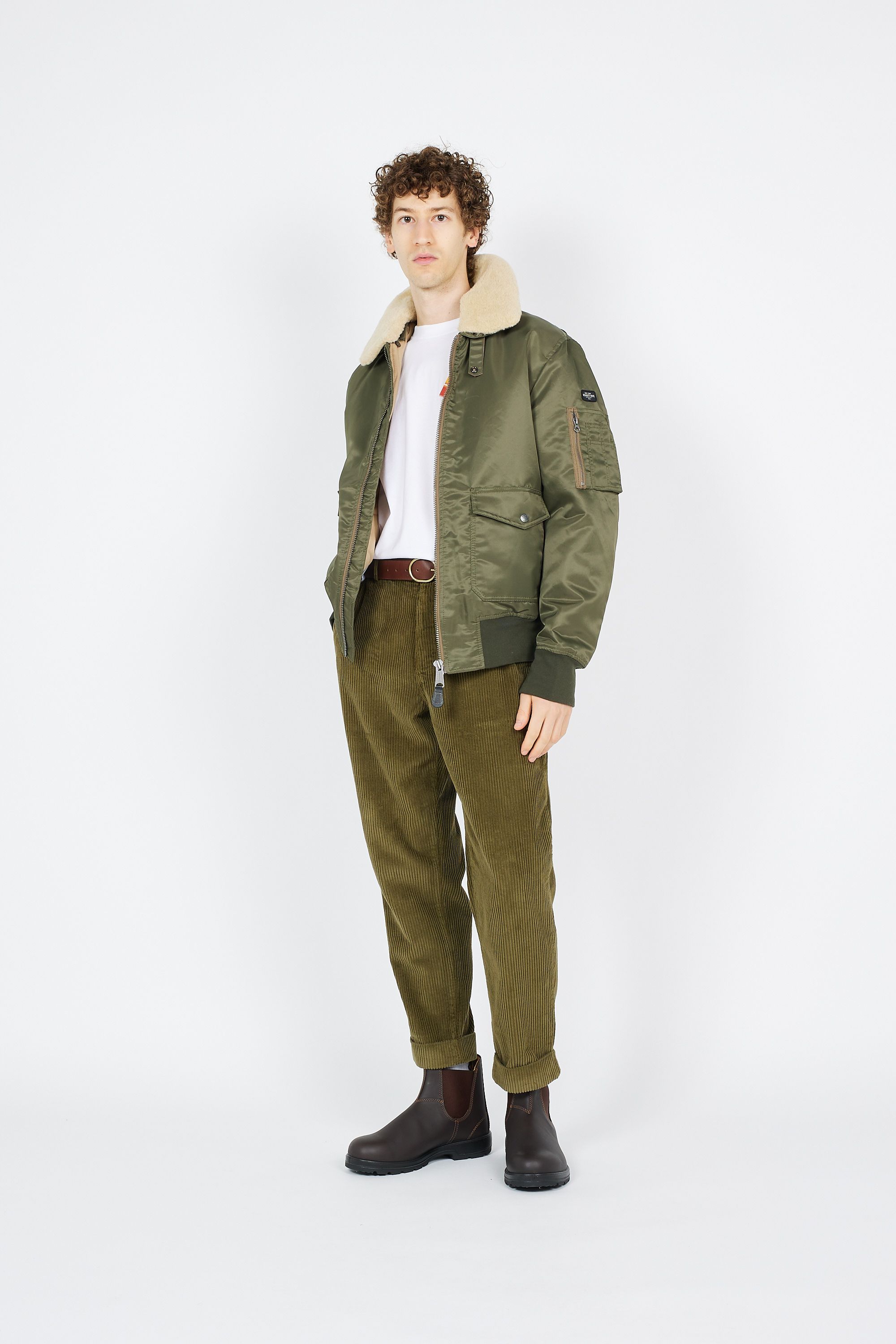 SCHOTT Blouson Bomber OHARA-RS Kaki
