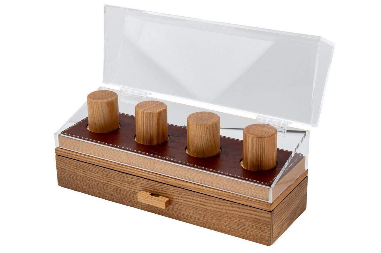 Holme & Hadfield Watch Deck Pro JB-YYKZ-0MO1 Oak, horloge display voor 4 stuks