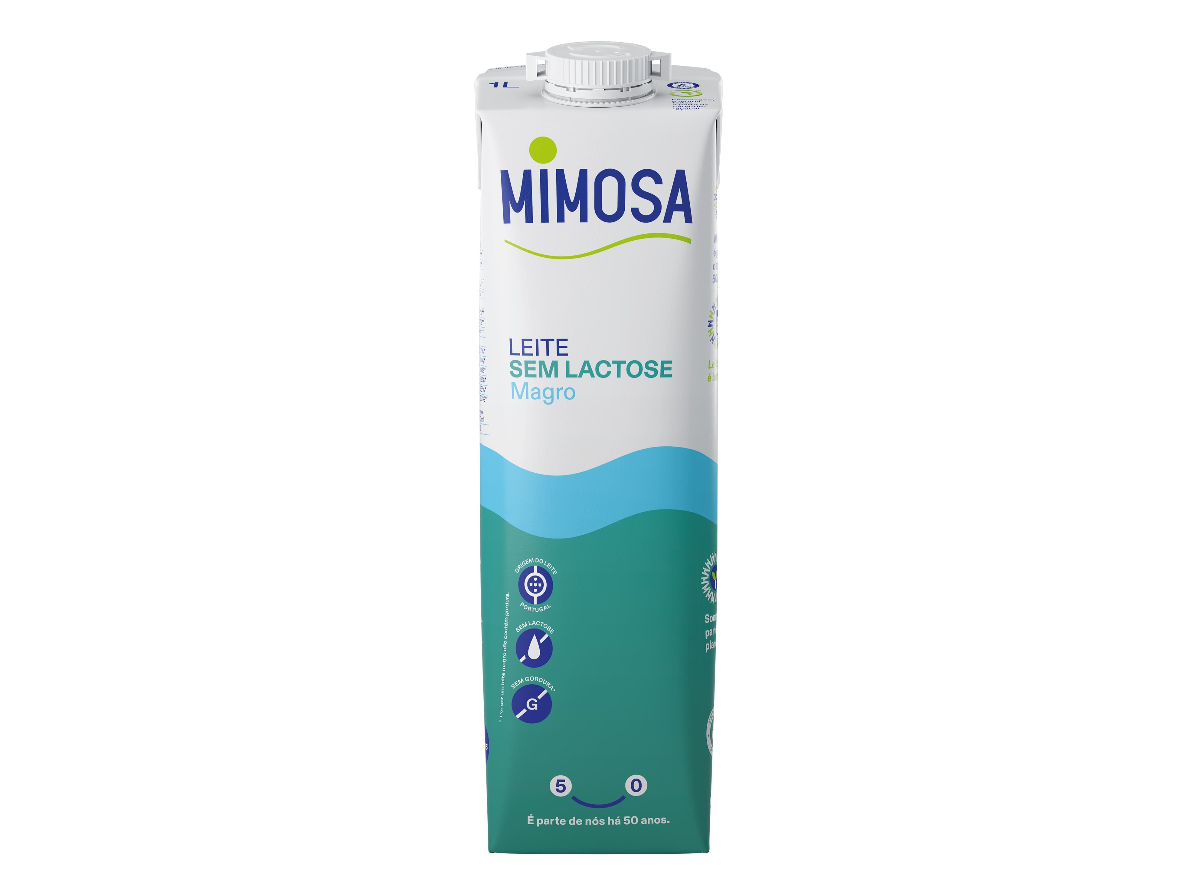 LEITE MIMOSA UHT MAGRO BEM ESPECIAL 0% LACTOSE 1L