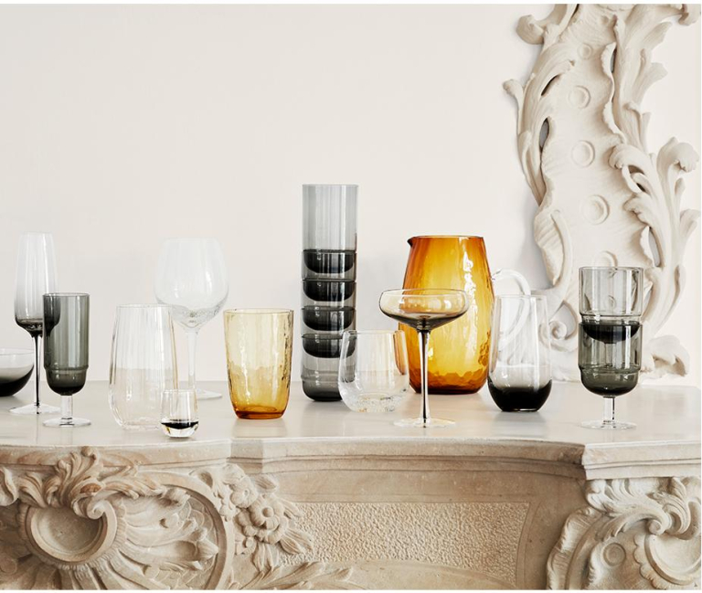 Broste Copenhagen Nordic Bistro champagneglazen transparant