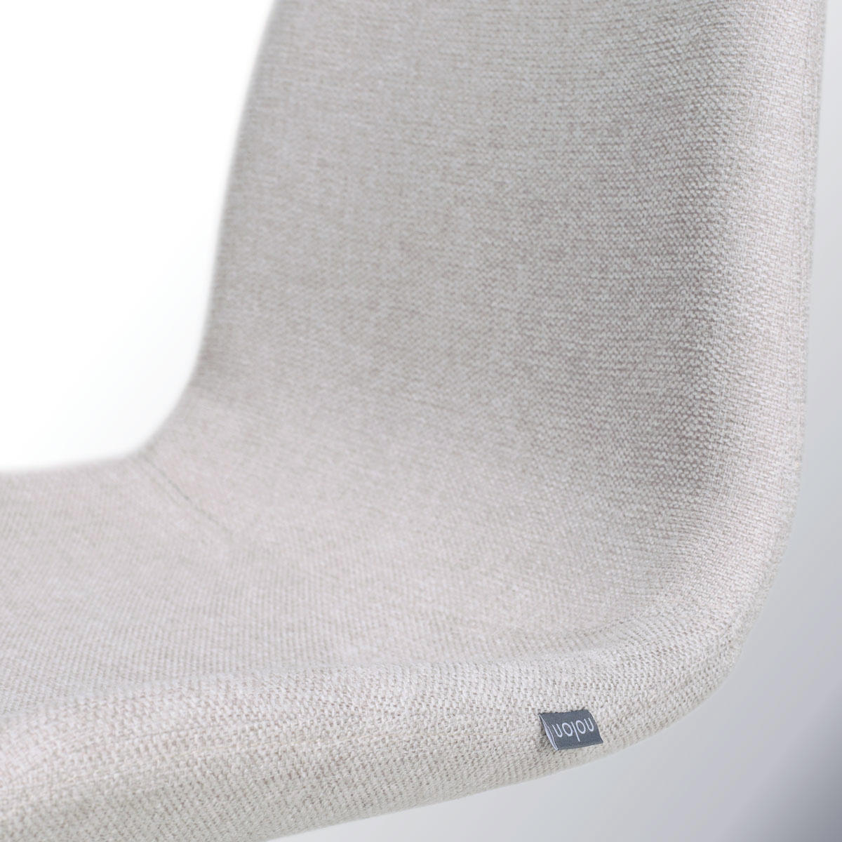 Barkruk Nino-Fé beige - zwart onderstel - 75 cm