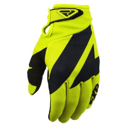 Gants cross FXR CLUTCH STRAP HI VIS/BLACK 2021 - Jaune / Noir