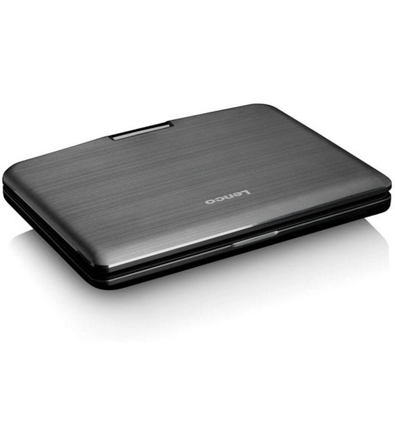 Lenco Portabler Dual DVD Player DVP-1046BK Zwei tragbare 10-Zoll-DVD-Player mit aufladbarem Akku