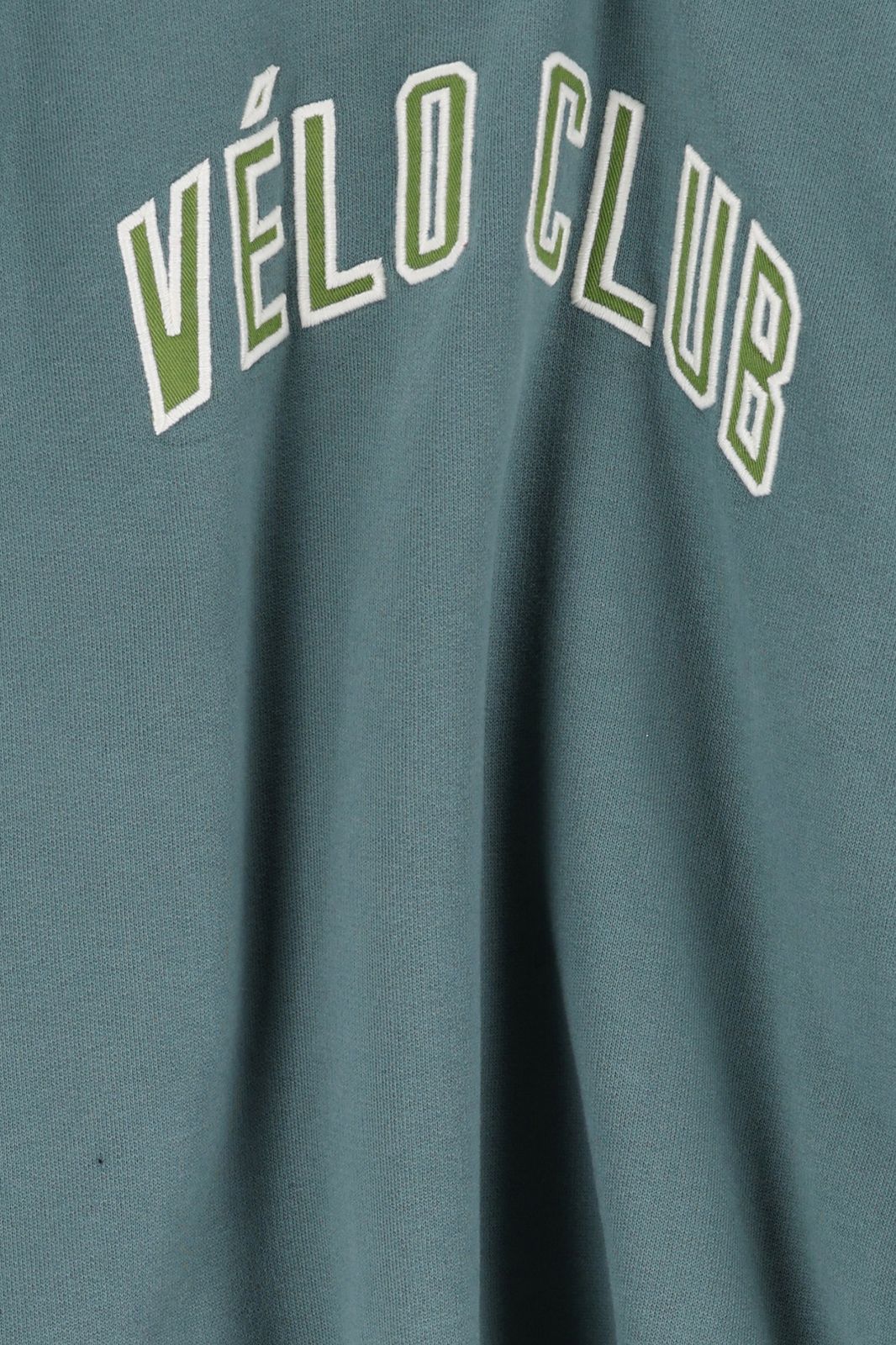 Blauwe raglan sweater met artwork