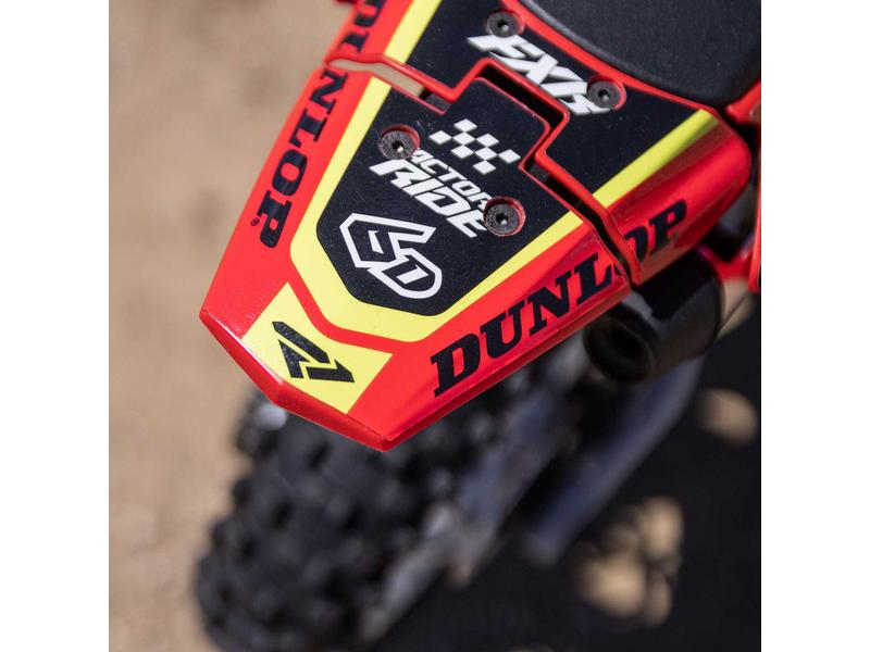 Team Losi Motorrad Promoto MX Rot, ARTR, 1:4 Leistungsstarkes RC Motocross Bike