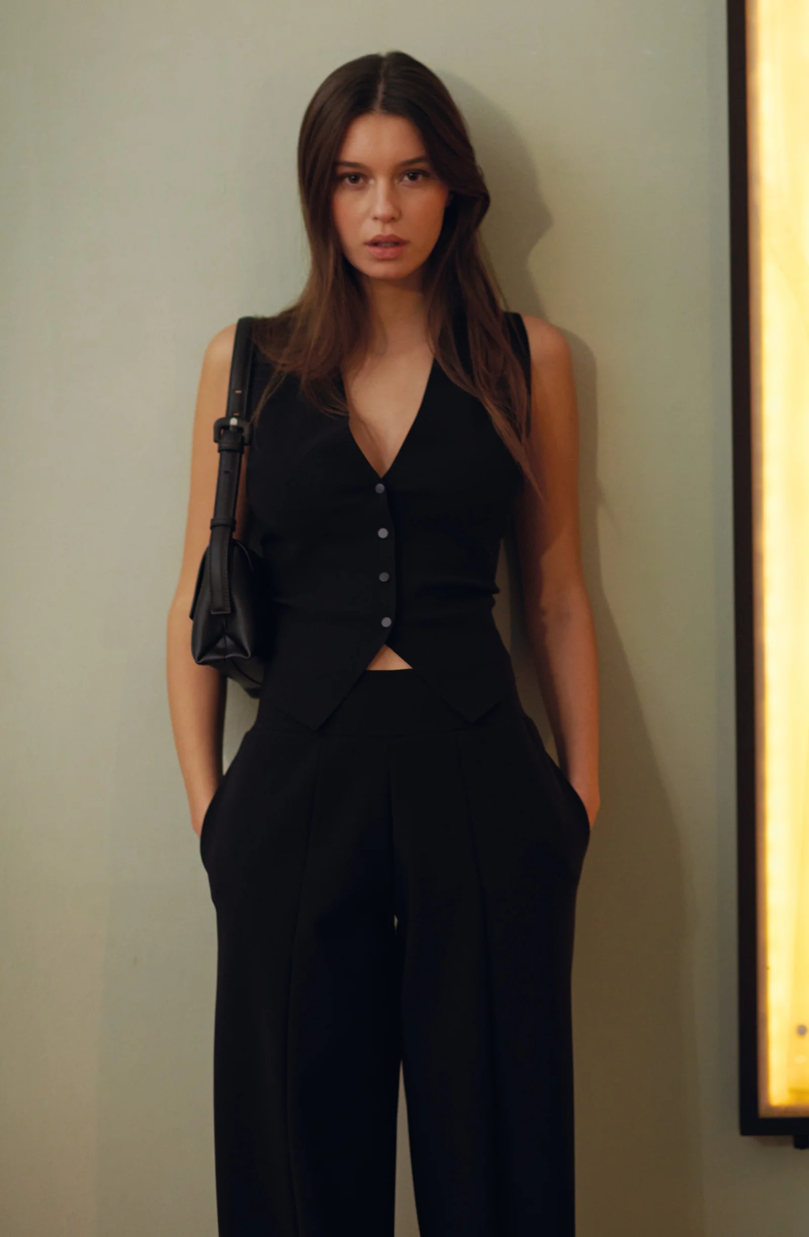 gabie Gilet sans manche noir Noir