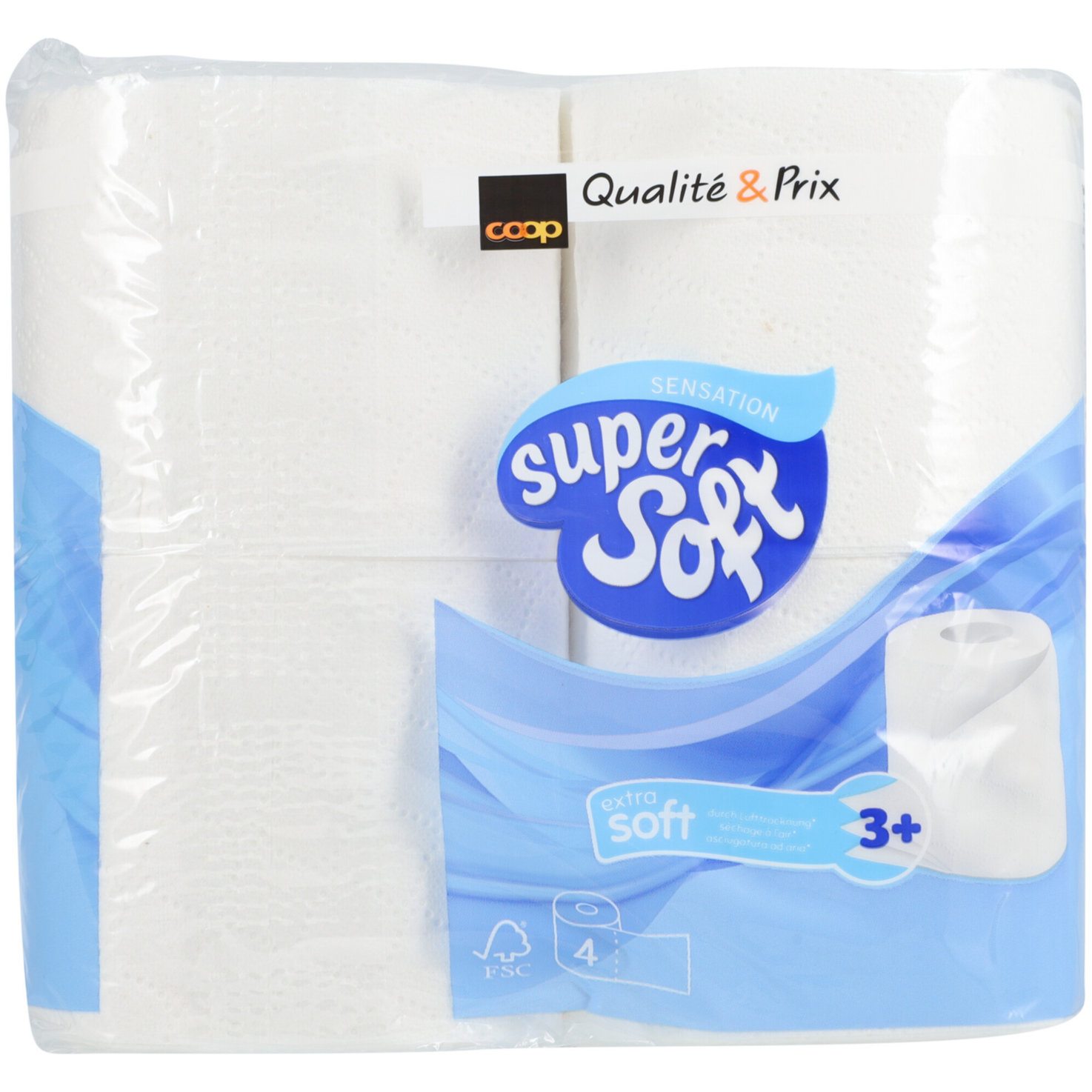 Super Soft WC-Papier Sensation 4 Rollen