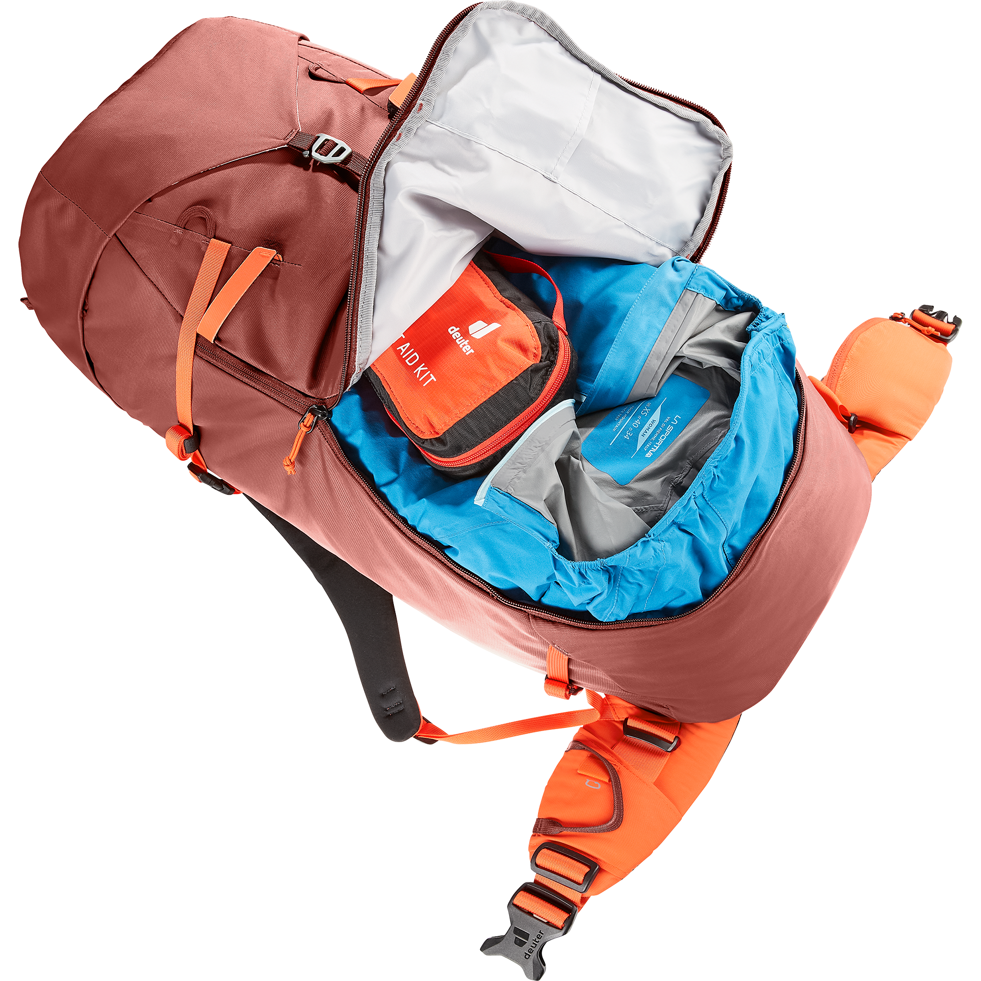 deuter Guide 44l +8 Trekkingrucksack papaya redwood