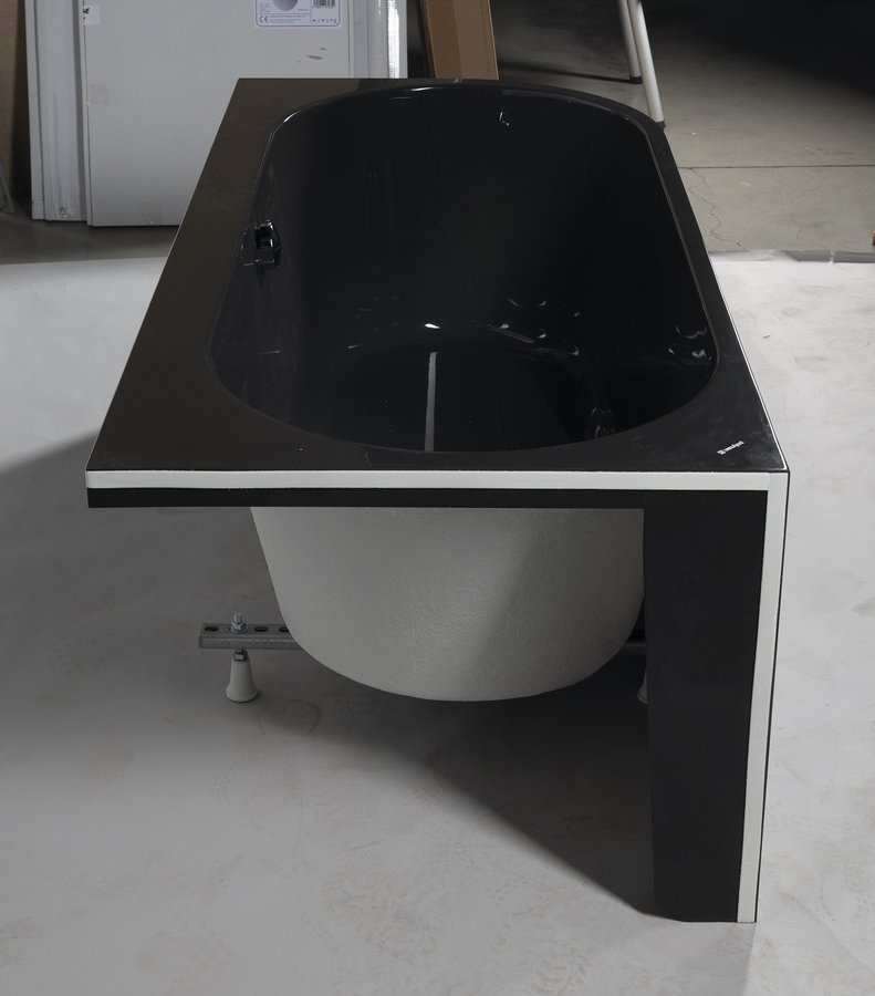 Polysan Astra hoekbad links 160x75x60cm grijs