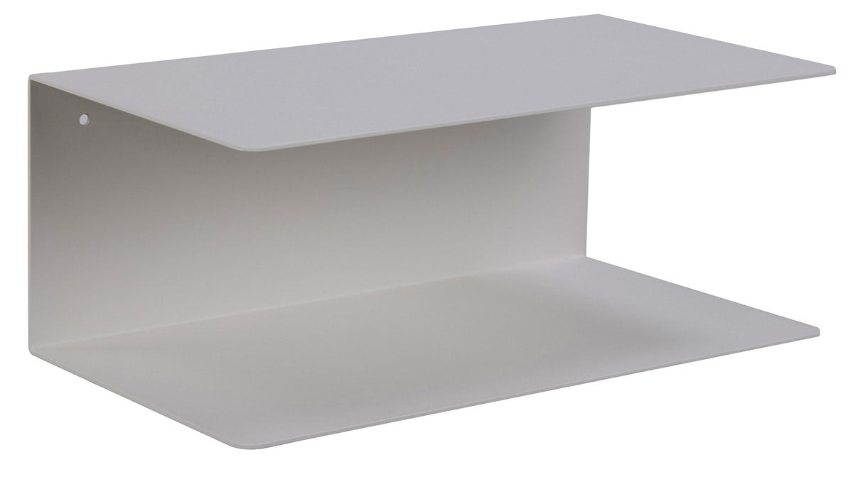 Lisomme Yara metalen wandplank wit - 35 x 20 cm
