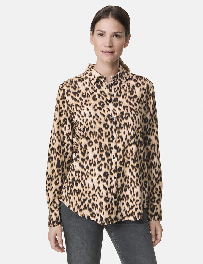 Gerry Weber BLOUSE 1/1 SLEEVE Sesame/camel/schwarz leo print