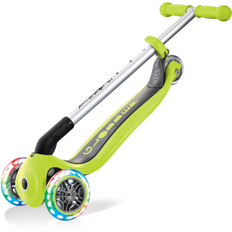 Globber Scooter Primo Foldable mit Leuchtrollen, grün