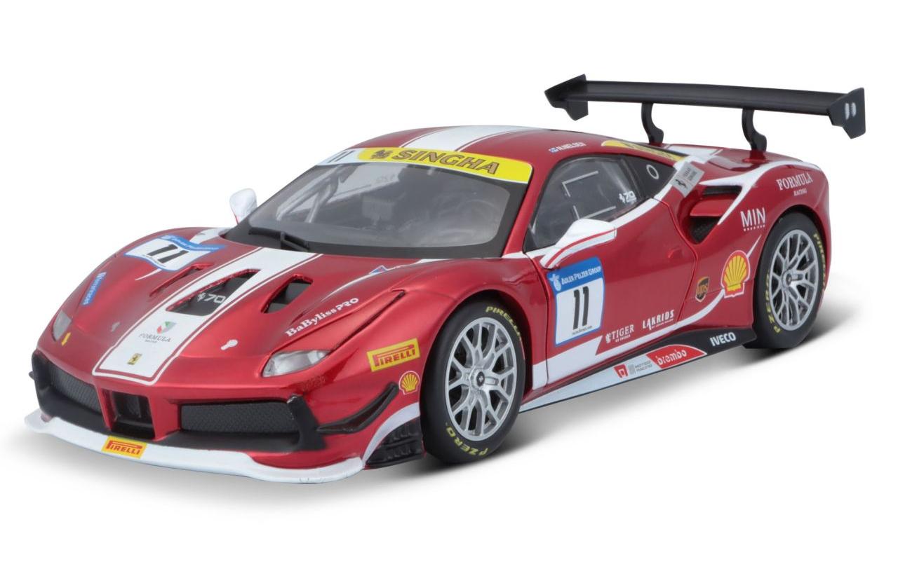Ferrari Racing Bausatz 488 Challenge Rot 1:24Sammlermodell im Massstab 1:24