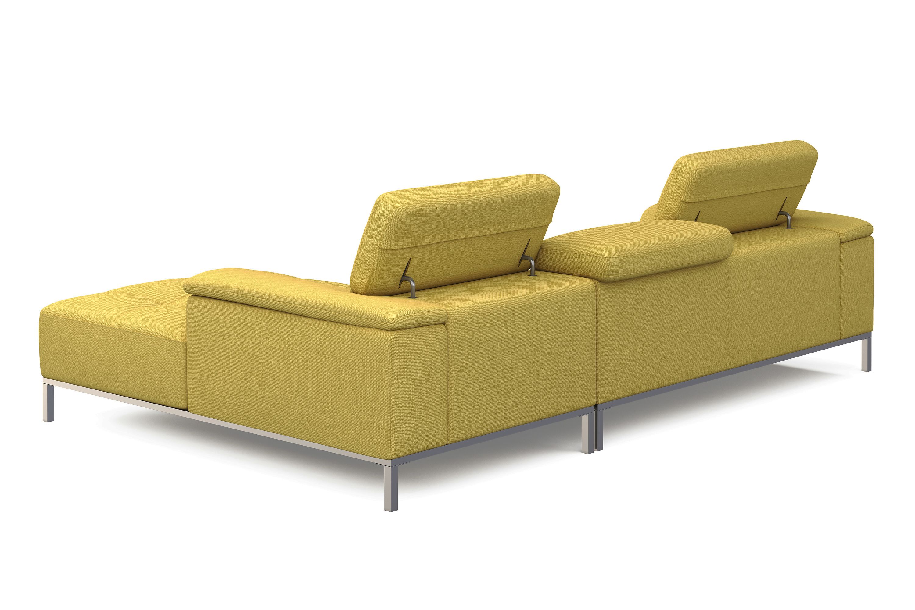 Ecksofa JANA rechts gelb