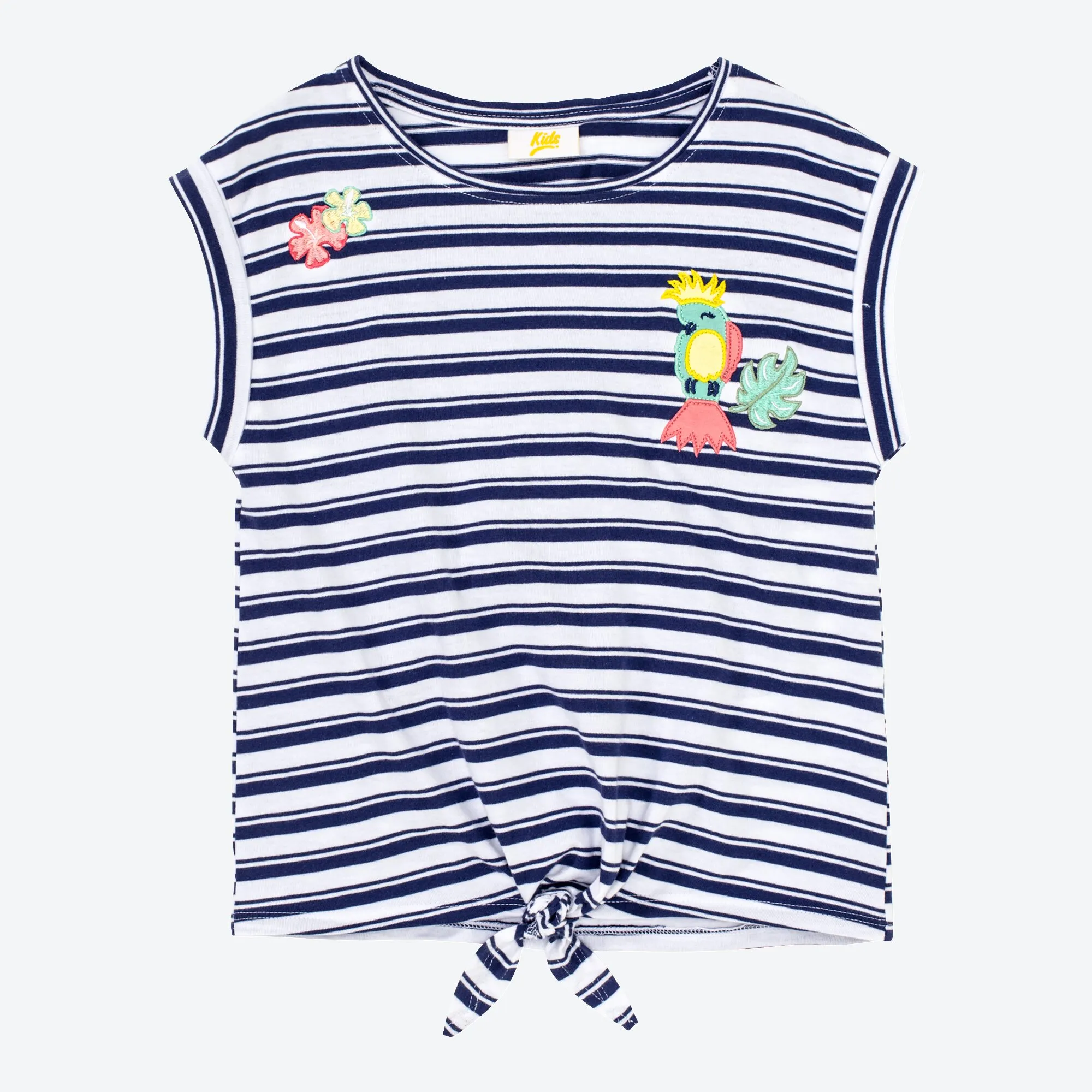 Mädchen-T-Shirt mit Zierknoten