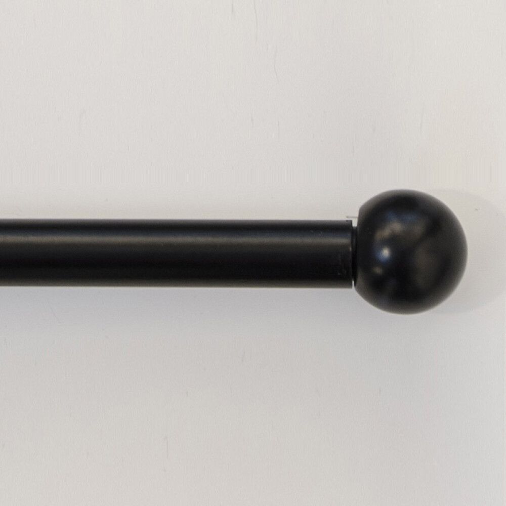 GARDINSTANG HASTA LUNA SVART MATT 90-160CM