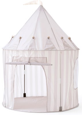Kids Concept Stripete Leketelt, Grå
