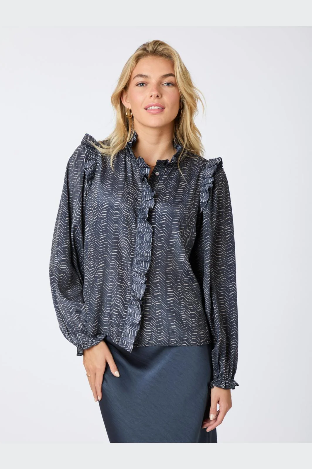 Neo Noir Gemmi Zigzag Duo Blouse