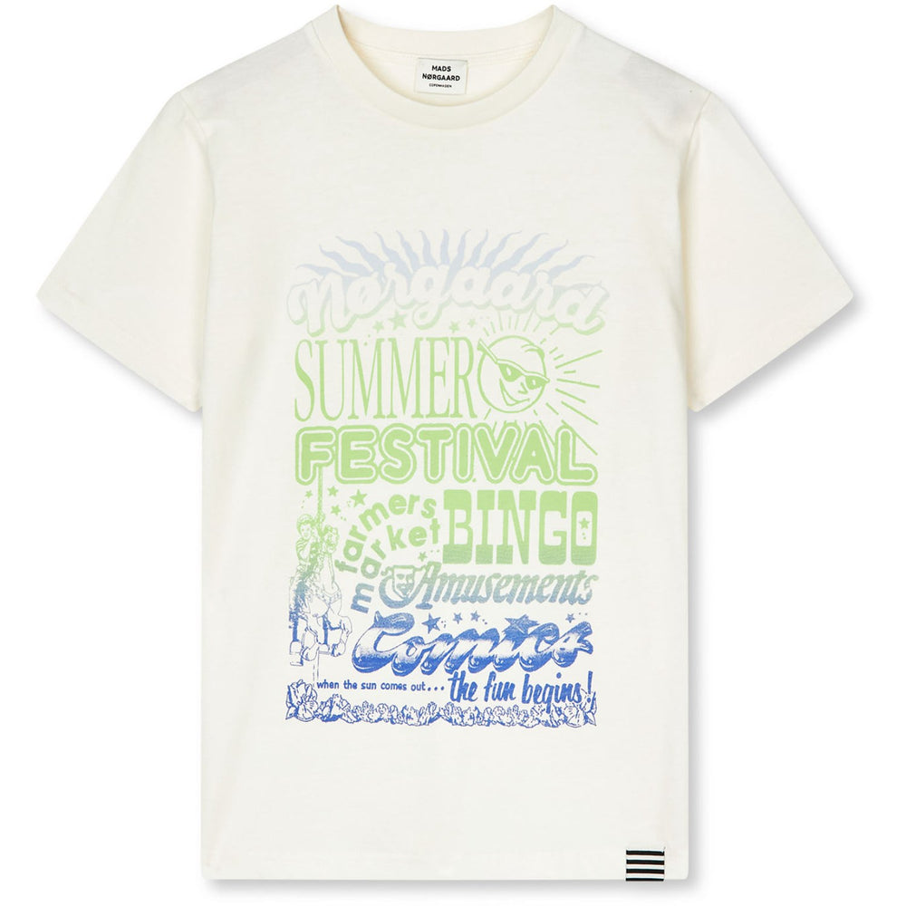 Køb Mads Nørgaard Snow White/Festival Printed Tee Thorlino Tee