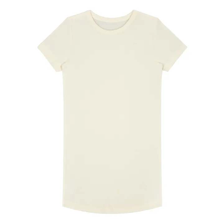 Gray Label Chemise de Nuit Basique Coton Bio | Blanc cassé