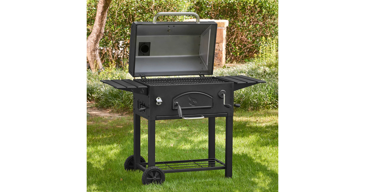 Char-GrillerTraditionele Houtskoolgrill barbecue  (Zwart)