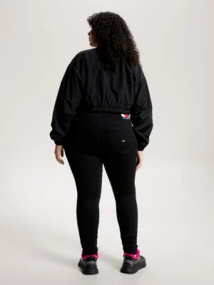 Calça jeans preta super skinny de cintura ultra alta Curve Melany