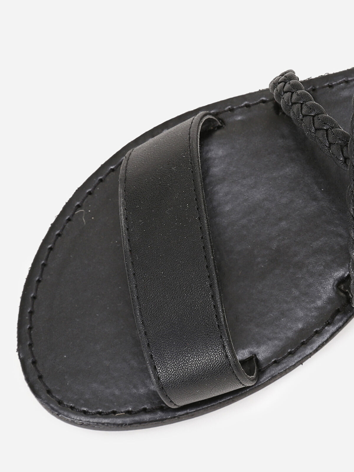 Sandales montantes multi-brides- Noir